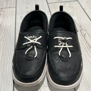 Speedo Woman Size 7 Sneakers Water Boat Shoes Black